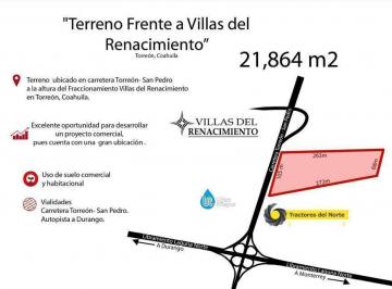 Terreno comercial · 21864m² · Terreno Comercial en Venta en Autopista Torreón - San Pedro