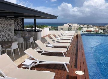 Departamento de 1 habitación, Solidaridad · Departamento con Vista Parcial Al Mar, en Venta, Centro, Playa del Carmen