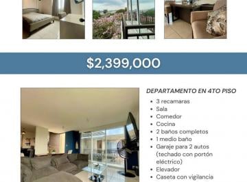 Departamento · 3 Recámaras · 2 Estacionamientos · Departamento en Venta en Col. Arenal