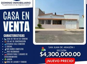 Casa de 3 habitaciones, Gustavo A. Madero · Dominio Inmobiliario Propone en Venta Casa en San Juan de Aragon I Seccion
