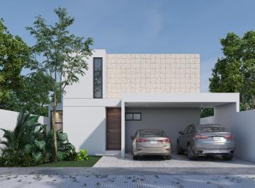 Casa · 203m² · 3 Recámaras · 2 Estacionamientos · Casa de 3 Recámaras en Priv. Res. Gran Bosco San Diego Cutz Conkal Mod. E11 - 203