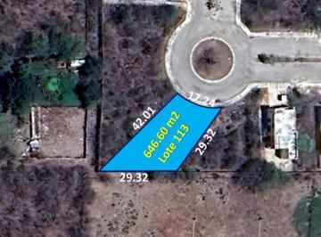 Terreno / Lote · 646m² · Terreno de 646.60 m² en La Privada Residencial Yaxlum Yaxkukul Yucatán