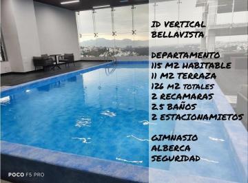 Departamento · 126m² · 2 Recámaras · 2 Estacionamientos · Departamento en Venta en ID Vertical Bellavista Atizapán Estado de México