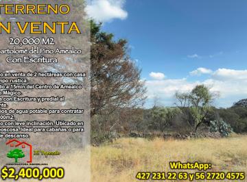 Terreno / Lote , Amealco de Bonfil · Terreno en Venta de 2 Hectáreas con Casa de Campo en Amealco, Qro. Escritura y Zona Boscosa