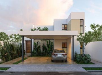 Casa · 142m² · 3 Recámaras · 2 Estacionamientos · Casa en Venta Modelo Cinna en Privada Aldoria, Cholul.
