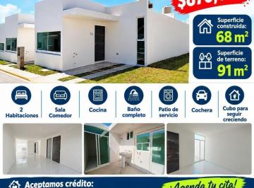 Casa · 68m² · 2 Recámaras · 1 Estacionamiento · Casa en Pueblo San Miguel Contla