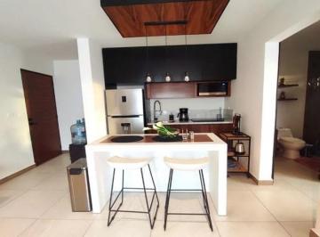 una cocina integral en mya black diamond playa del carmen · Departamento de 1 Recamara en Renta en Ejidal Playa del Carmen | Mya Black Diamond