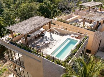 Departamento · 159m² · 1 Recámara · 1 Estacionamiento · En Venta Penthouse de 1 Habitación y Alberca en Bacalar con Vista a La Laguna