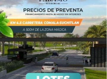 Terreno / Lote en Venta  Rancho o rancheria Suchitlán · Terrenos en Venta en Comala Fracc Privado 24/7 Desde 250 m² Páramo Residencial Enganche 10%