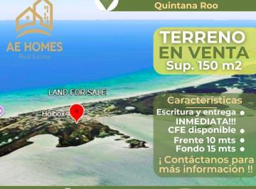 Terreno / Lote · 150m² · En Venta Terreno Escriturado en Isla Holbox 150 m² Ae220