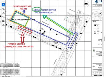 Terreno / Lote , León · Vta Terreno 402 m² a 80 Mt Dentro S/ Blvd Hidalgo Uso Suelo Bodeg. Edif 5 Niveles Local;vivienda