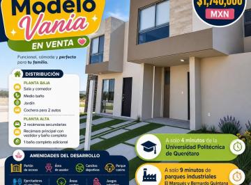 Casa · 3 Recámaras · 2 Estacionamientos · Casa en Venta en Ciudad Marqués, Querétaro
