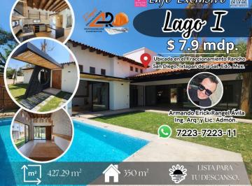Casa de 3 habitaciones, Ixtapan de la Sal · Lago I Residencia de un Nivel, Nueva, Amueblada y Equipada, con Alberca, Jardín y Terraza.