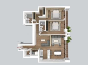 Departamento · 127m² · 2 Recámaras · 2 Estacionamientos · Departamento en Venta en Los Alpes, Alvaro Obregón, Cdmx