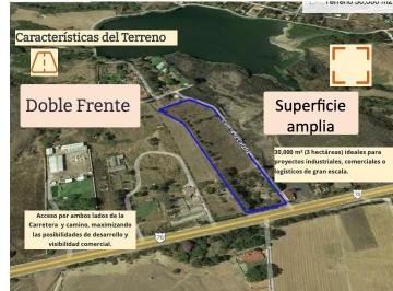 Terreno / Lote , El Arenal · Venta de Excelente Terreno Sobre Carretera con Doble Frente ️ Zapopan El Arenal