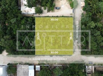 Terreno / Lote 1000m² Venta Cancún · Terreno en Venta Cancún Zona Huayacán y Chaac Mool 1000 m