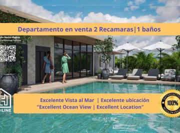 Departamento · 44m² · 1 Recámara · 1 Estacionamiento · Departamento en Playa del Carmen 100% Para Inversión Administración Condo Hotelera, Llave en Mano
