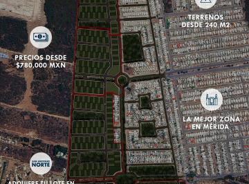 Terreno / Lote · 241m² · Terrenos en Venta Residenciales y Comerciales San Antonio Norte, Mérida - (4)