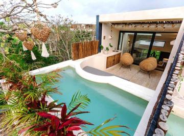 Departamento · 137m² · 2 Recámaras · Townhouse en Tulum con Alberca Privada