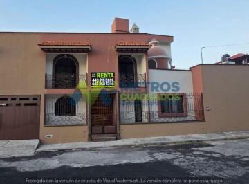 Casa de 3 habitaciones, Morelia · Casa en Renta en Periodistas, Ocolusen