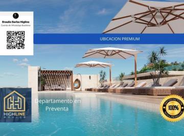Departamento · 40m² · 1 Recámara · 1 Estacionamiento · Departamento en Playa del Carmen Alberca Infinita con Vista Al Mar, Rooftop Bar y Área de Grill