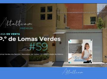 Casa de 3 habitaciones, Naucalpan de Juárez · Venta de Casa en Paseo de Lomas Verdes 59, Lomas Verdes 4a Sección, Naucalpan de Juárez