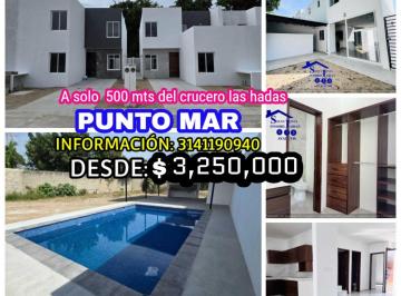 Casa en condominio de 3 habitaciones, Manzanillo · Casa en Venta en Manzanillo, Punto Mar