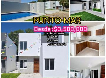 Casa en condominio de 4 habitaciones, Manzanillo · Casa en Venta en Manzanillo, Punto Mar