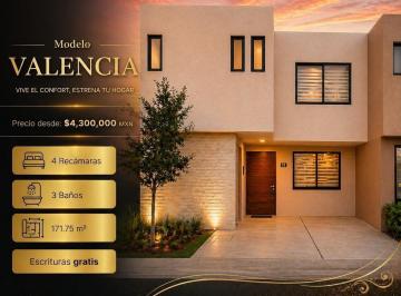 Casa · 151m² · 4 Recámaras · 2 Estacionamientos · Casa en Venta – Modelo Valencia