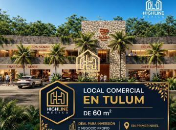 Departamento · 60m² · Local Comercial en Venta Tulum 2 en Primer Nivel