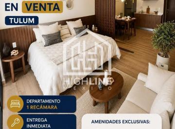 Departamento · 50m² · 1 Recámara · Departamento en Venta en Tulum 2 Recamaras con Alberca