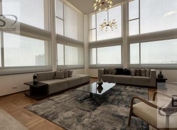 Departamento · 344m² · 4 Recámaras · 3 Estacionamientos · Kl/ Hermoso Penthouse en Renta, Totalmente Amueblado. Juriquilla.