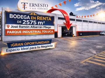 Bodega comercial , Toluca · Bodega en Renta Ideal Para Industria Grande Contaminante en Jose Ramon Albarran