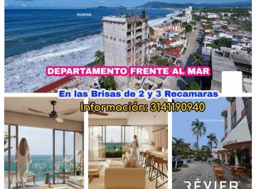 Departamento de 2 habitaciones, Manzanillo · Venta Departamento Frente Al Mar en Manzanillo