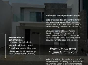 Casa · 3 Recámaras · 2 Estacionamientos · Casa - Mazatlán