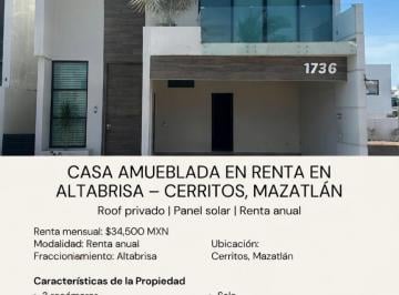 Casa · 3 Recámaras · 2 Estacionamientos · Casa - Mazatlán
