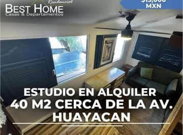 Departamento · 40m² · 1 Recámara · 2 Estacionamientos · Estudio en Renta de 40 m² en Av Sierra Madre Cerca de Av Huayacan