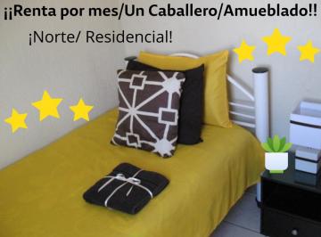 Departamento de 1 habitación, Aguascalientes · Estudio Amueblado/ un Caballero/ Norte/ Garaje/ Incluye Servicios/plaza Altaria