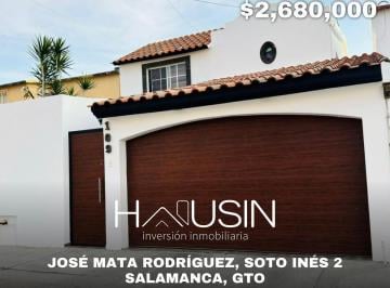 Casa · 160m² · 3 Recámaras · 1 Estacionamiento · Casa en Venta. Jose Mata Rodriguez, Soto Inés 2. Salamanca, Gto.