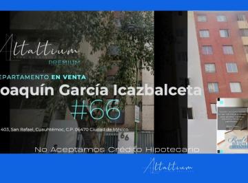 Departamento de 2 habitaciones, Cuauhtémoc · Venta de Departamento en Joaquin Garcia Icazbalceta 66, San Rafael, Cuauhtémoc