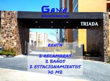 Departamento · 70m² · 2 Recámaras · 2 Estacionamientos · Renta Departamento Triada Bosque Esmeralda Atizapán Estado de México