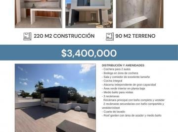 Casa · 220m² · 3 Recámaras · 2 Estacionamientos · Casas en Venta a Unas Cuadras de Boulevard Adolfo López