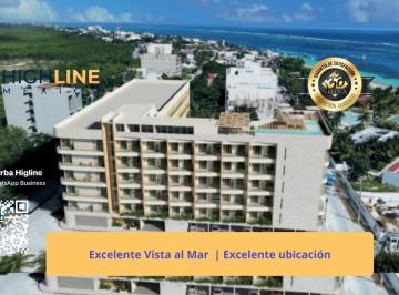 Departamento · 51m² · 1 Recámara · 1 Estacionamiento · Departamento en Puerto Morelos | Rooftop y Vista Mar |rooftop: con Asoleadero, Jacuzzi, Alberca