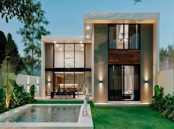 Casa · 267m² · 3 Recámaras · 2 Estacionamientos · Venta Casa a Estrenar de 3 Habitaciones en Conkal, Yucatan No Privada