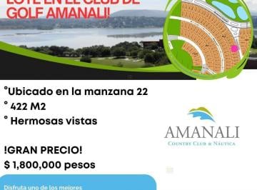 Terreno / Lote · 422m² · Terreno en Amanali, Club de Golf