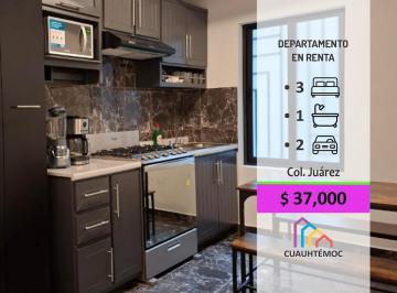 Departamento · 140m² · 3 Recámaras · 2 Estacionamientos · Renta de Departamento en Zona Rosa Cdmx