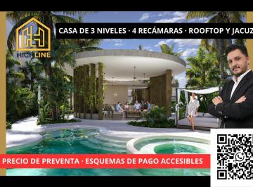 PREVENTA · Oportunidad en Preventa. Casa de 4 Habitaciones con Rooftop (Jacuzzi Opcional) en Playa del Carmen