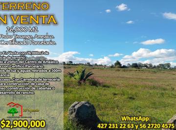 Terreno / Lote , Amealco de Bonfil · Terreno de 26,000 m² en Venta en San Pedro Tenango, Amealco