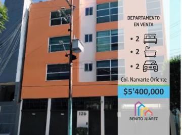 Departamento · 93m² · 2 Recámaras · 2 Estacionamientos · Departamento en Venta con Mucha Iluminación
