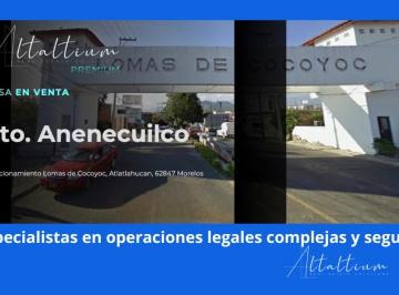 Casa de 4 habitaciones, Atlatlahucan · Venta de Casa en Cto. Anenecuilco Fraccionamiento Lomas de Cocoyoc